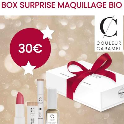 Box surprise maquillage bio couleur caramel 2 